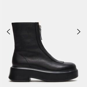 Steve Madden Black Platform Ankle Boots